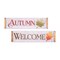 Welcome Autumn Wall Sign Plaque Set of 2